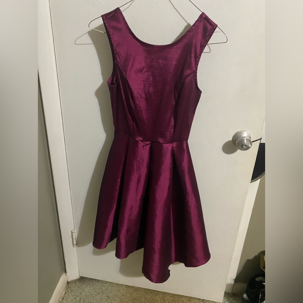 Reddish purple party dress